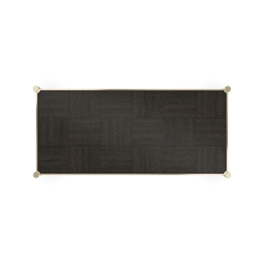 Classic Check Mate Rectangular Coffee Table Caracole 5