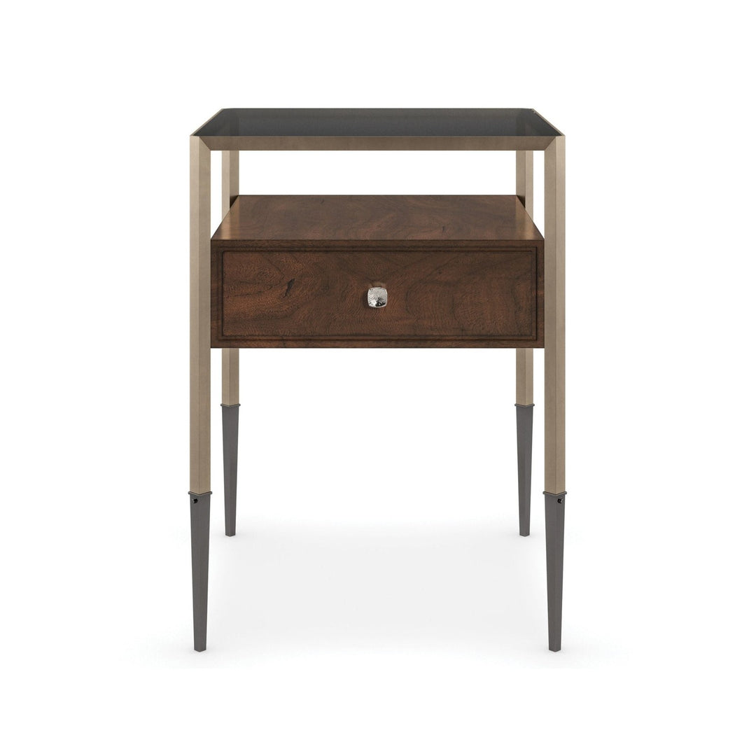 Classic Shadow Box Side Table Caracole 1