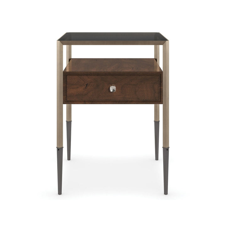 Classic Shadow Box Side Table Caracole 1