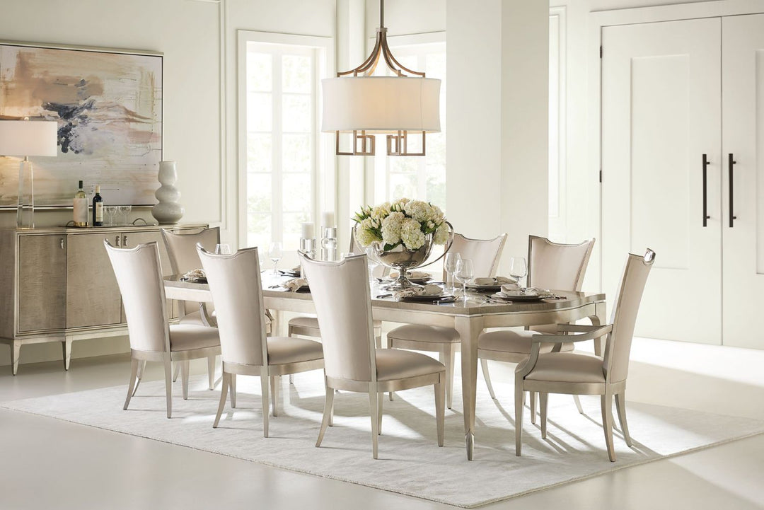 Classic On A Silver Platter Dining Table Caracole 3