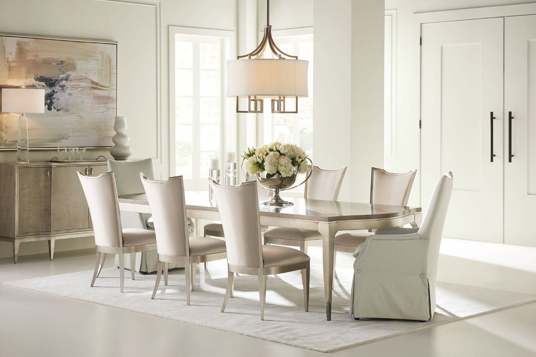 Classic On A Silver Platter Dining Table Caracole 4