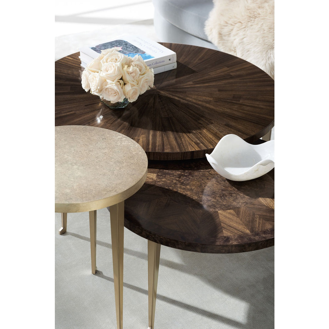 Classic One of The Bunch Round Coffee Table Caracole 6