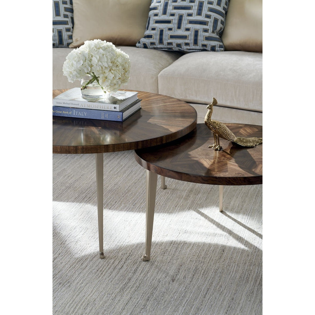 Classic One of The Bunch Round Coffee Table Caracole 2