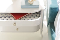 Caracole Classic Oyster Diver Bedside Table