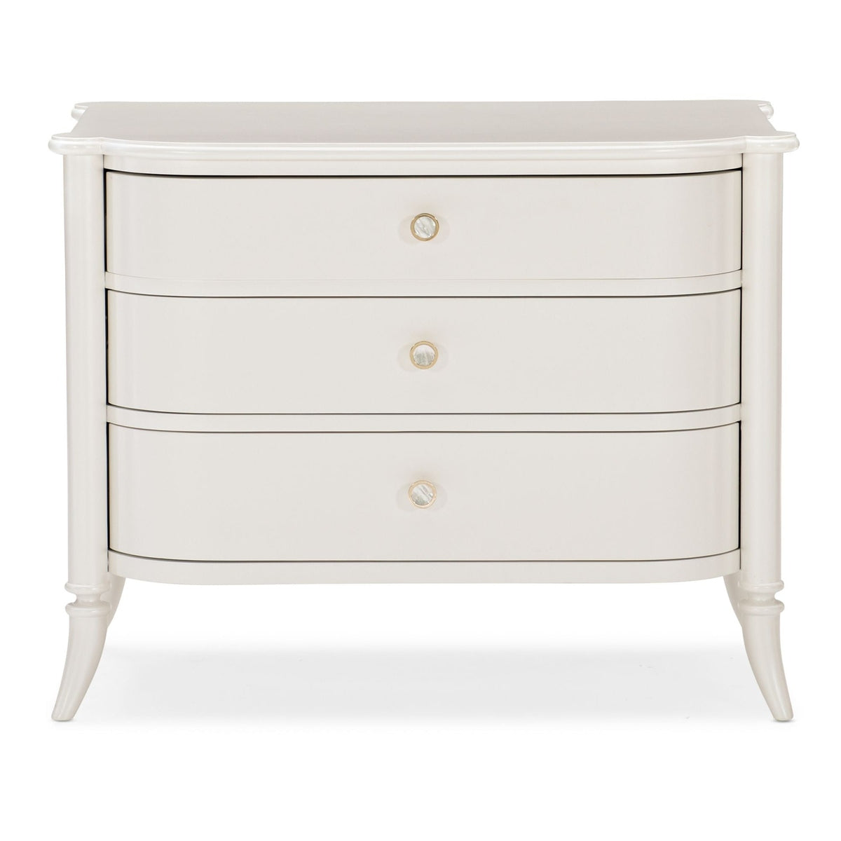 Caracole Classic Oyster Diver Bedside Table