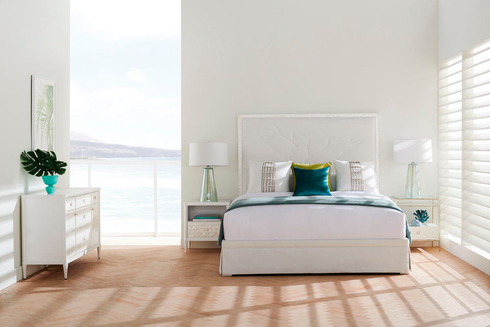 Classic White Cap Bedside Table Caracole 2