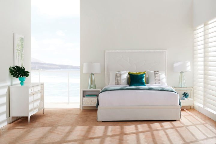 Classic White Cap Bedside Table Caracole 2