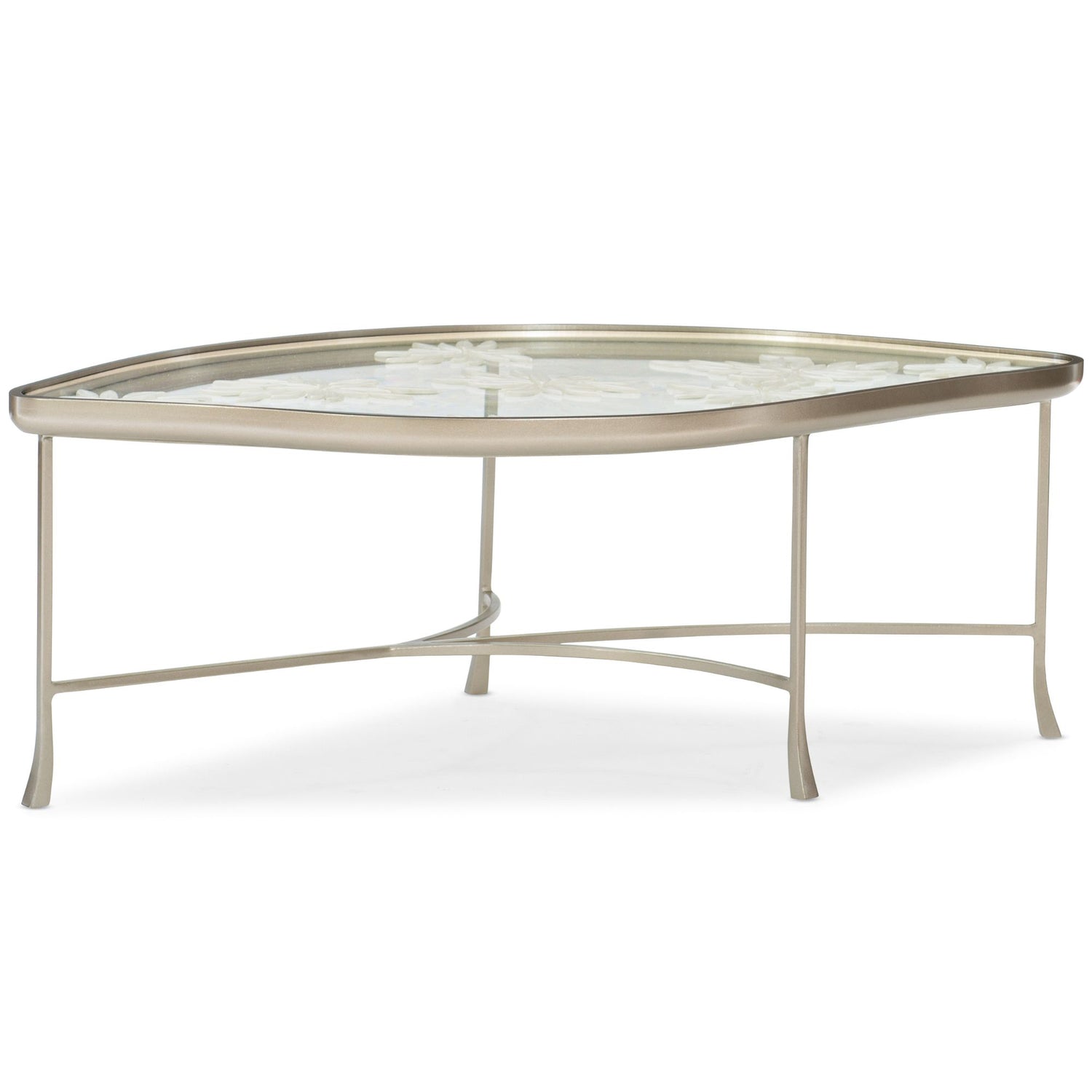  Caracole-Caracole Classic Leaf It To Me Coffee Table-Gold 837 