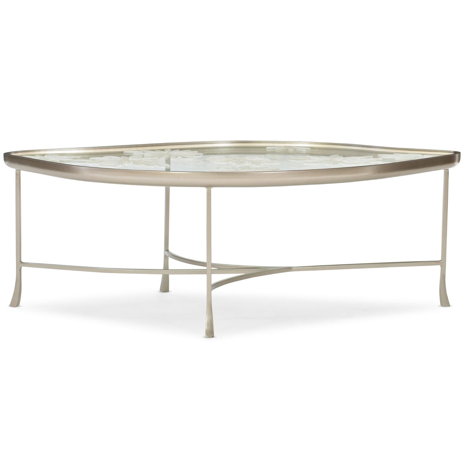  Caracole-Caracole Classic Leaf It To Me Coffee Table-Gold 301 