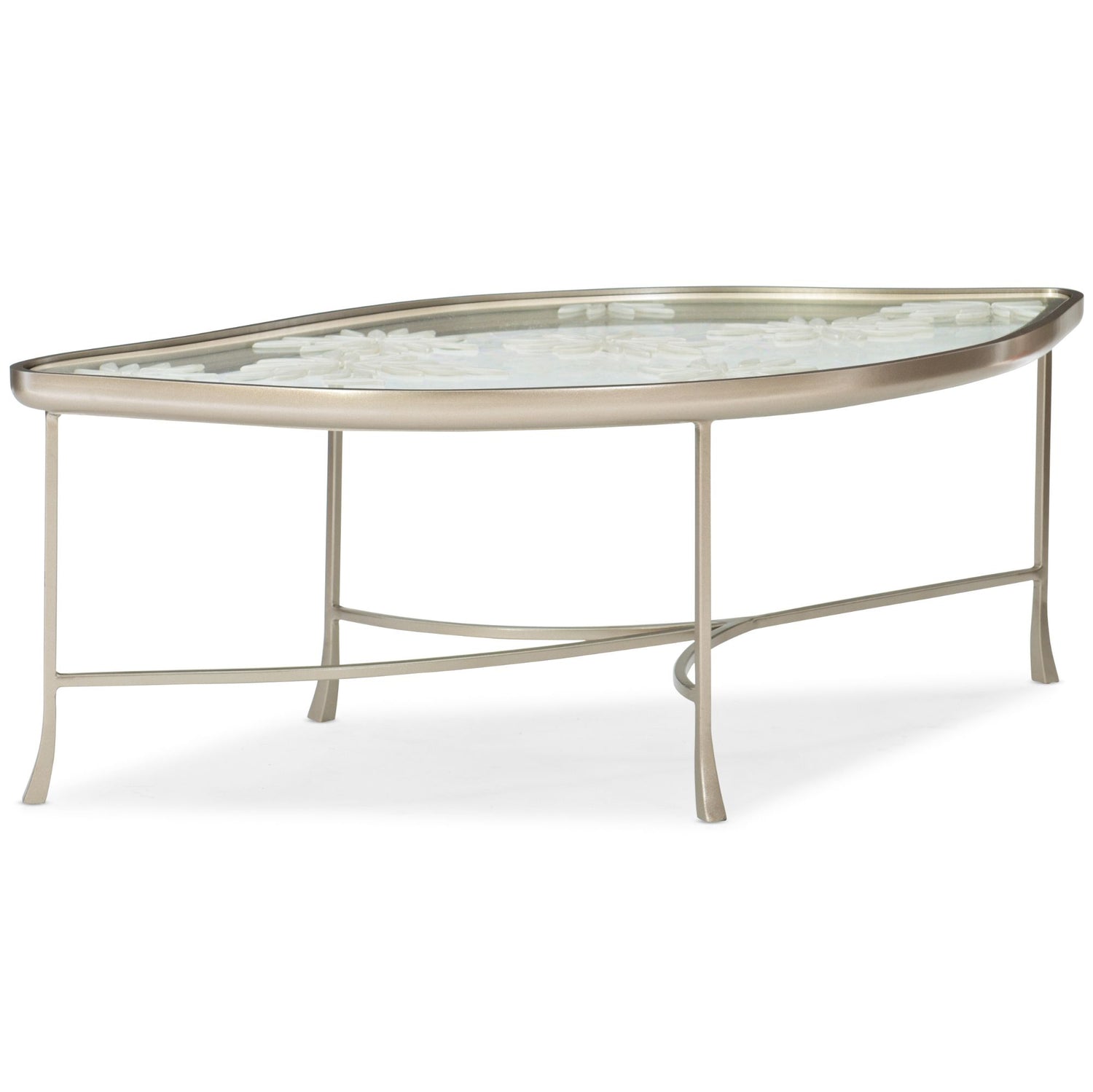  Caracole-Caracole Classic Leaf It To Me Coffee Table-Gold 997 