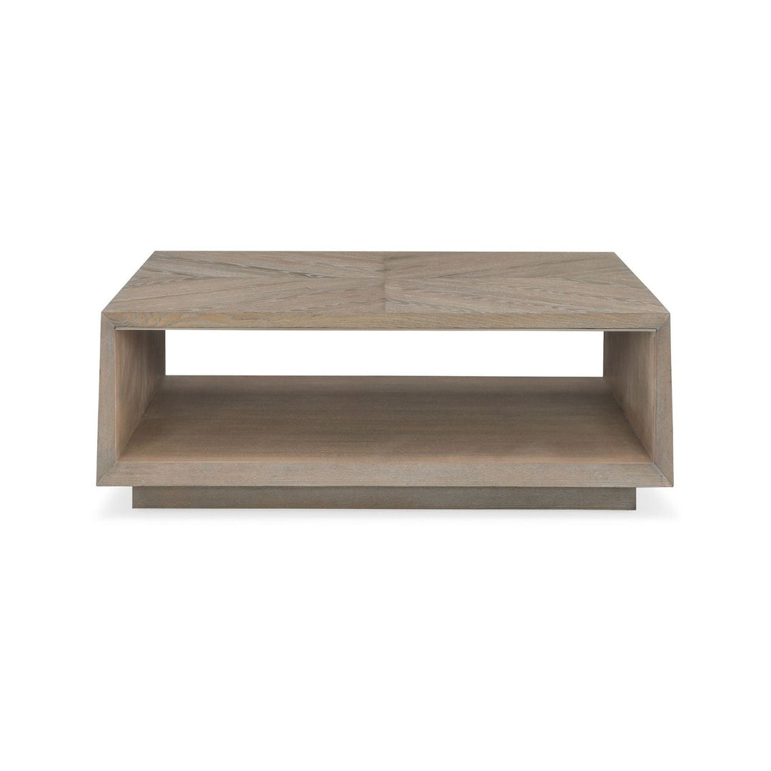 Classic Boxcar Square Coffee Table Caracole 1