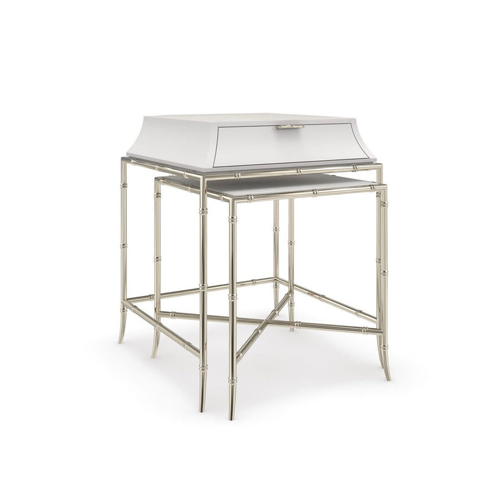 Classic Ceylon Tall Nesting Table Caracole 5