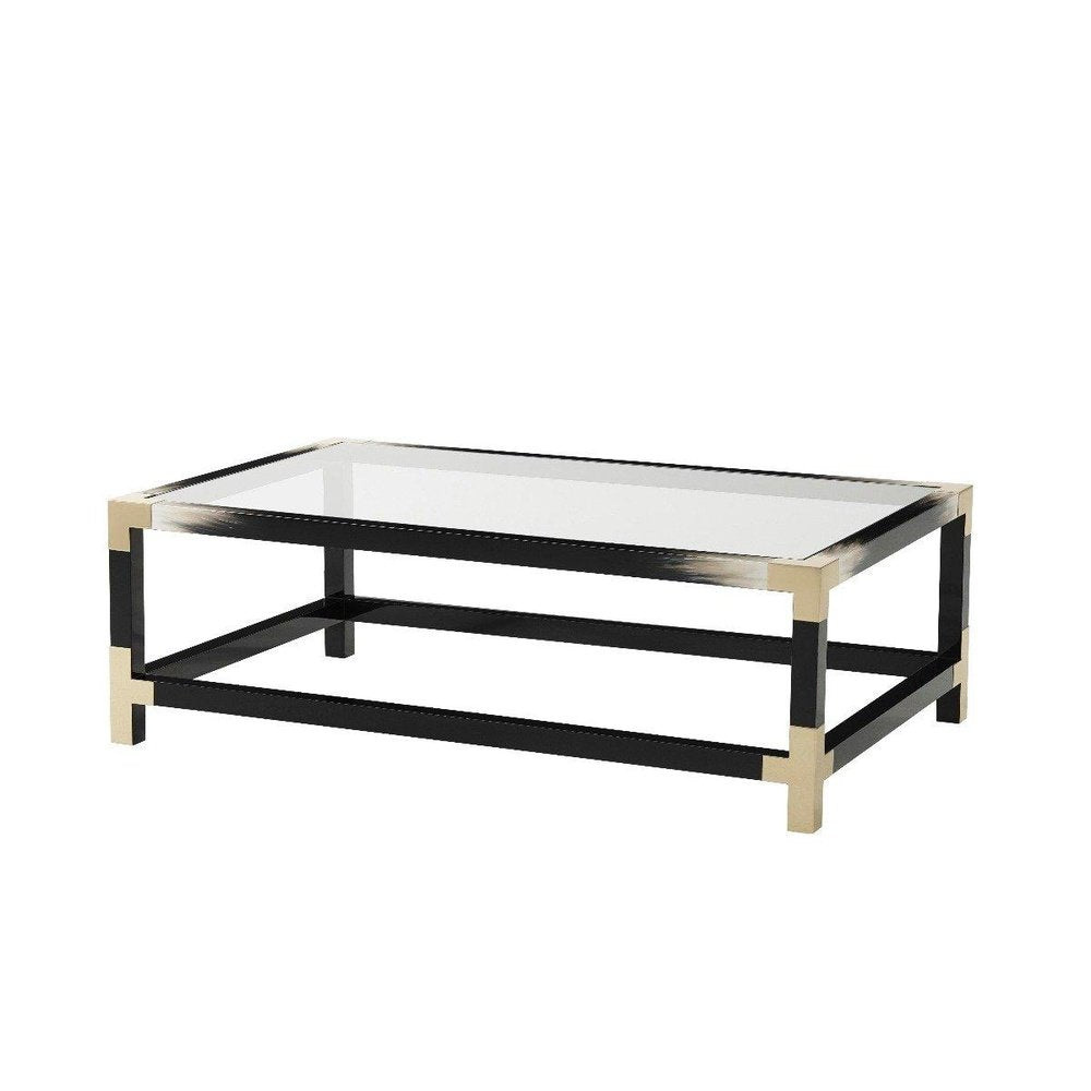 Cutting Edge Rectangular Coffee Table - Black Theodore Alexander 2