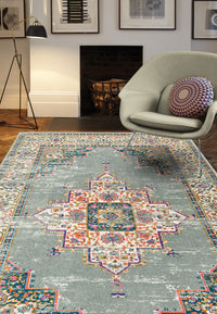 Asiatic Carpets Colt Machine Woven Rug Medallion Grey - 120 x 170cm