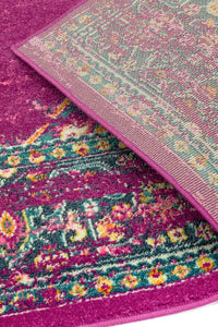 Asiatic Carpets Colt Machine Woven Rug Medallion Fuchsia - 120 x 170cm