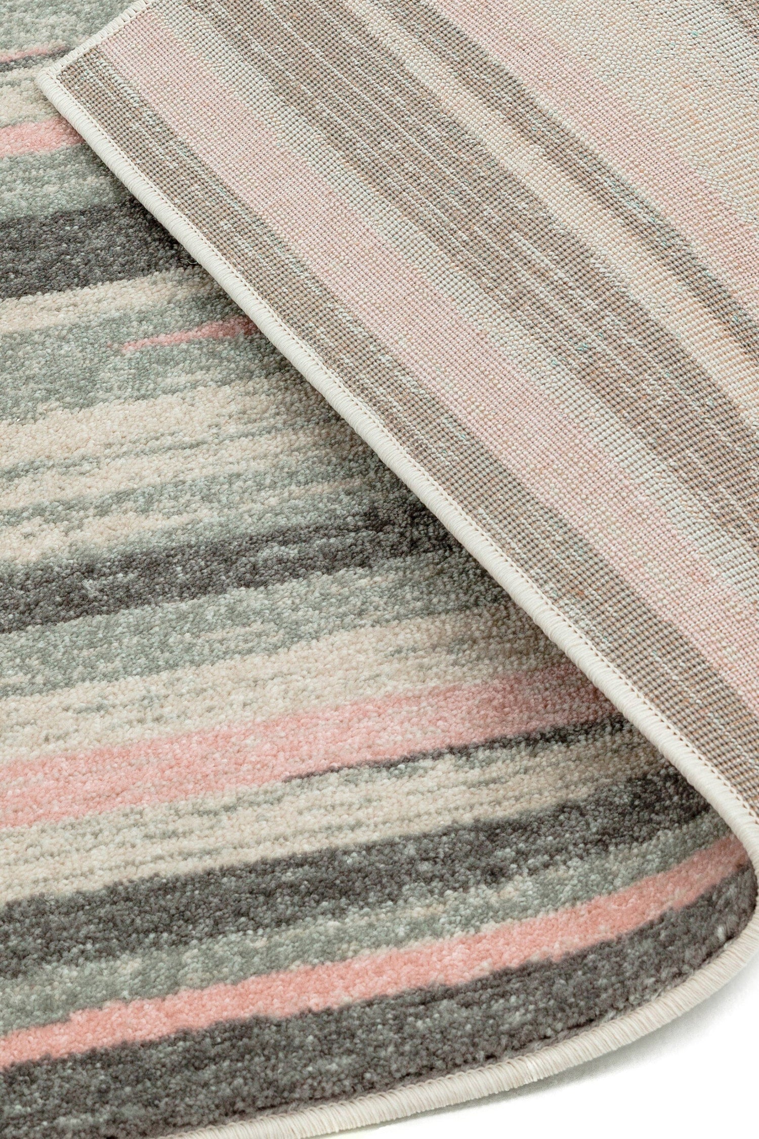  Asiatic Carpets-Asiatic Carpets Colt Machine Woven Rug Stripe Pink - 120 x 170cm-Multicoloured 101 