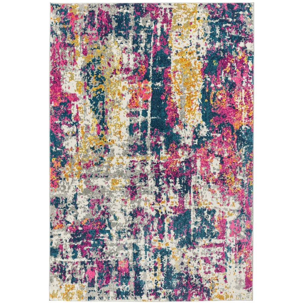  Asiatic Carpets-Asiatic Carpets Colt Machine Woven Rug Abstract Multi - 120 x 170cm-Multicoloured 365 