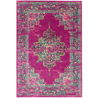 Asiatic Carpets Colt Machine Woven Rug Medallion Fuchsia - 120 x 170cm