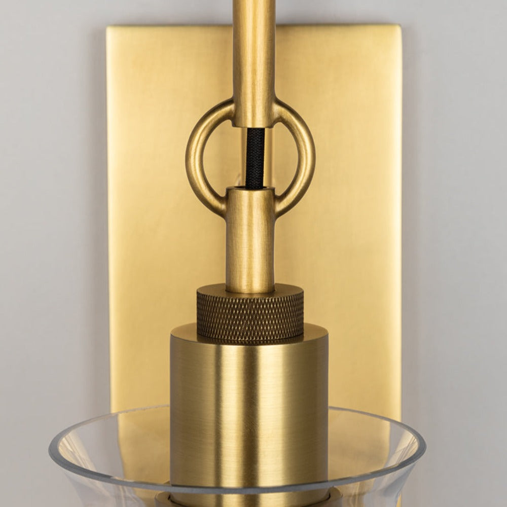 Hudson Valley Lighting Ivy 1 Light Wall Sconce in Aged Brass