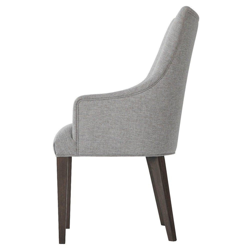 Adele Dining Chair with Arms - Matrix Pewter Theodore Alexander 3