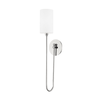 Hudson Valley Lighting Harlem 1 Light Wall Sconce in Polished Nickel