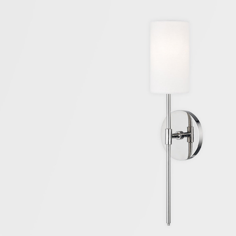 Hudson Valley Lighting Olivia 1 Light Wall Sconce in Polished Nickel