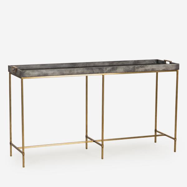 Andrew Martin Edith Console Table- made from Brass. 