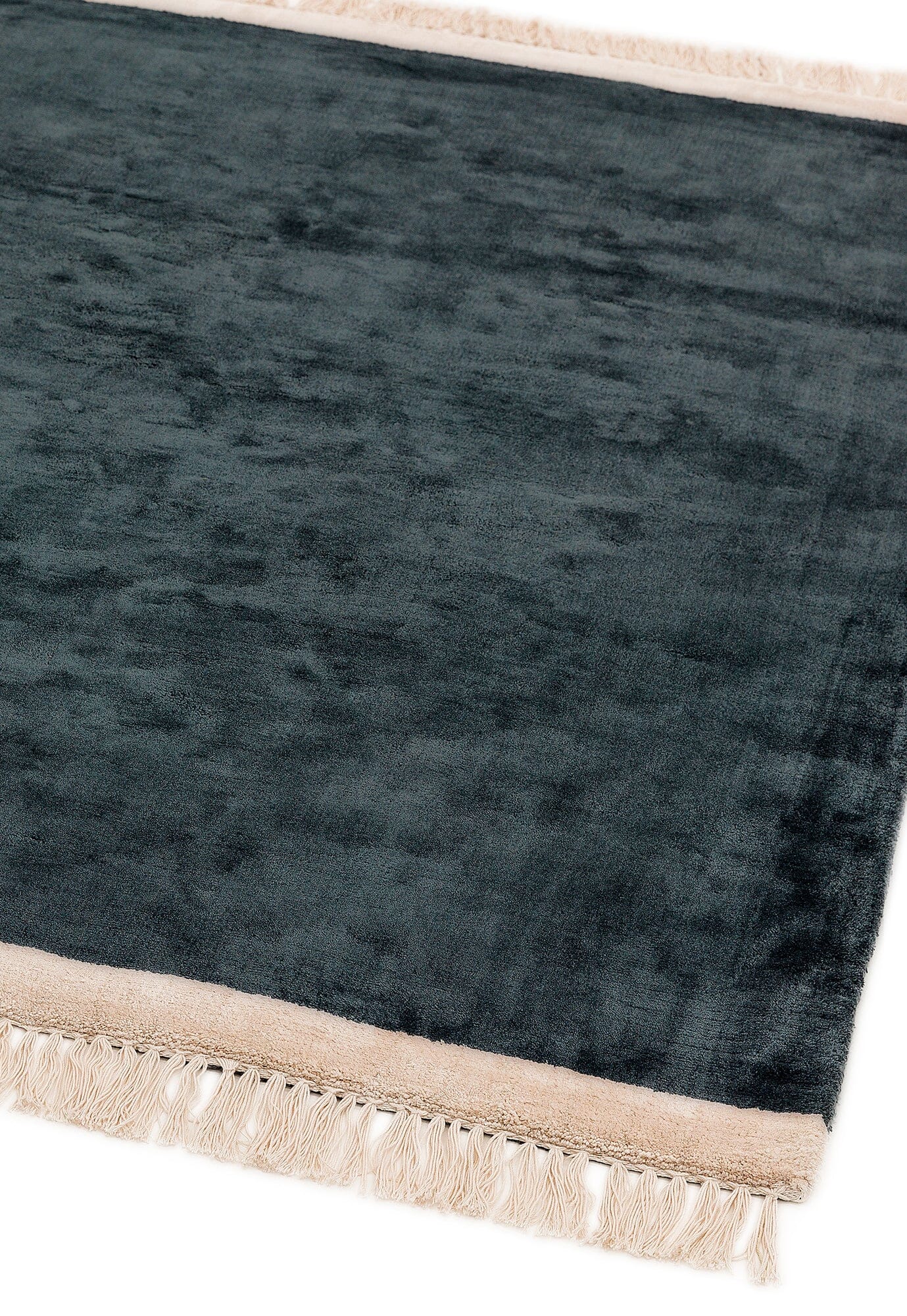 Asiatic Carpets Elgin Hand Woven Rug Petrol/ Pink Border - 160 x 230cm