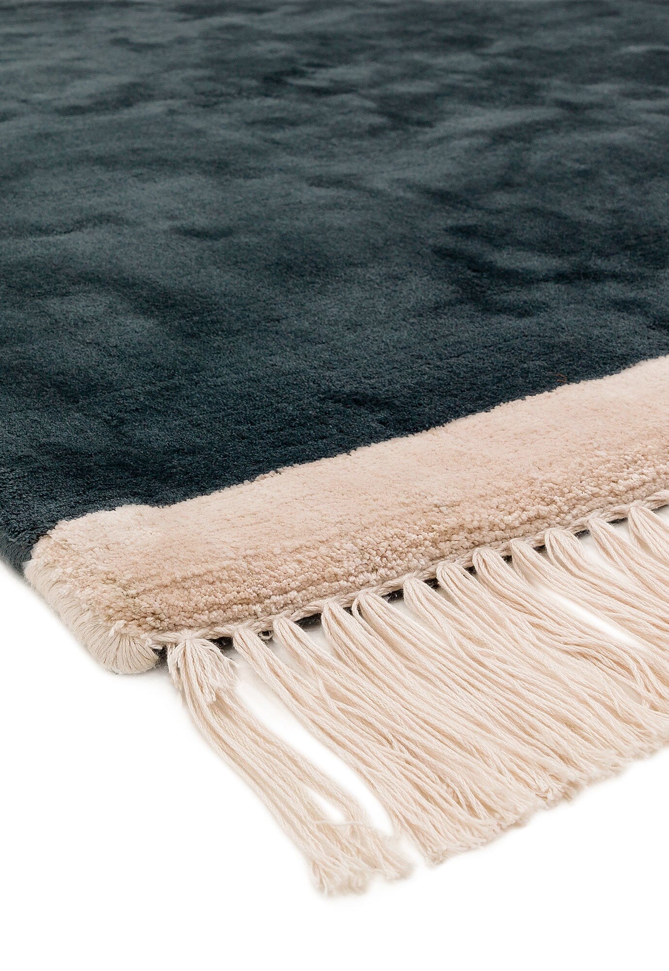  Asiatic Carpets-Asiatic Carpets Elgin Hand Woven Rug Petrol/ Pink Border - 160 x 230cm-Blue 013 