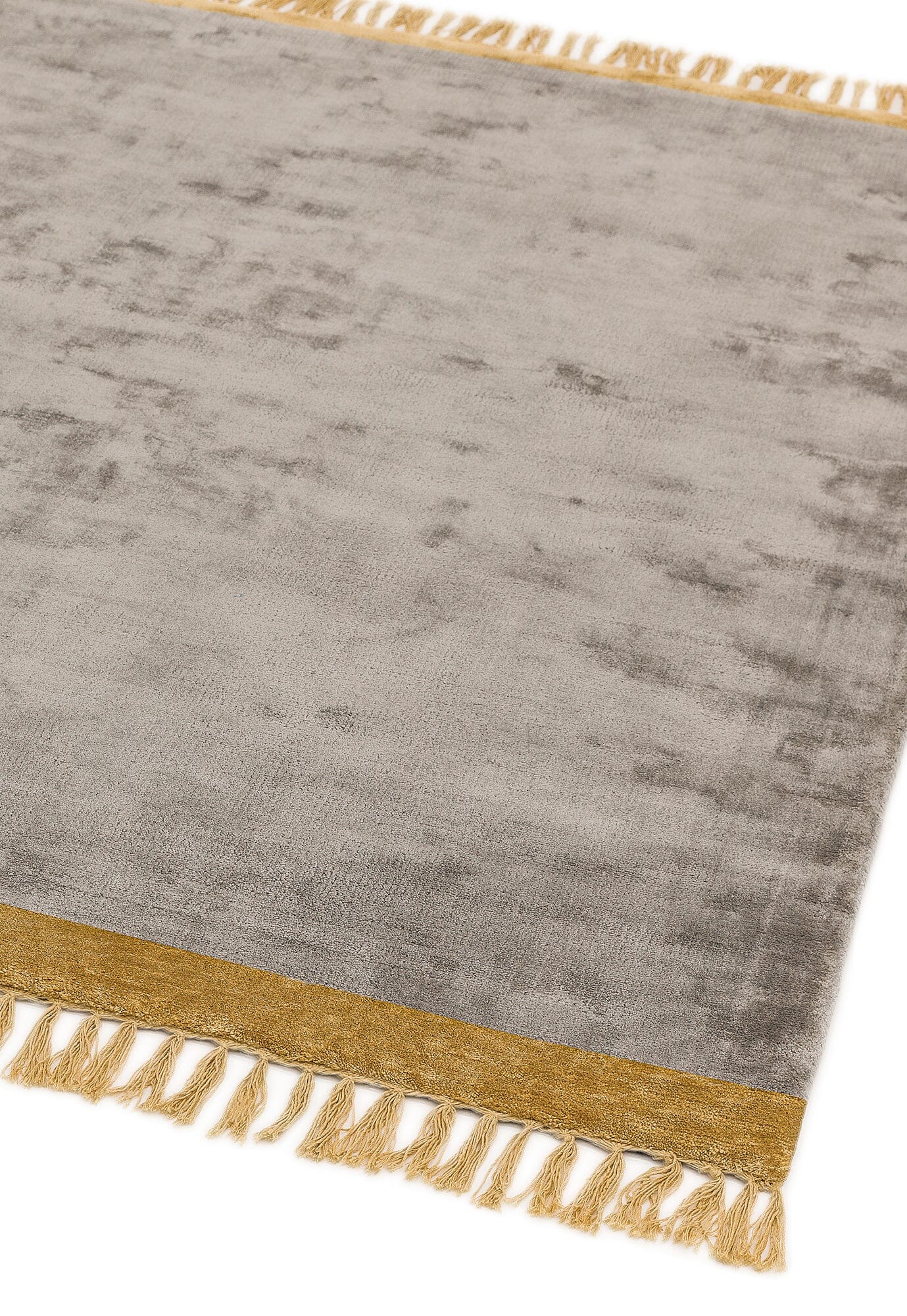 Asiatic Carpets Elgin Hand Woven Rug Silver/ Mustard Border - 160 x 230cm