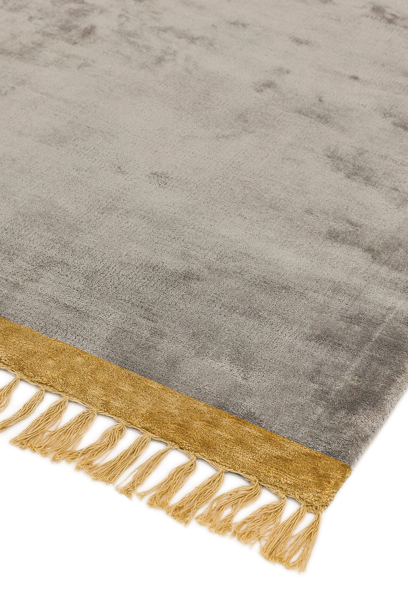  Asiatic Carpets-Asiatic Carpets Elgin Hand Woven Rug Silver/ Mustard Border - 160 x 230cm-Grey, Silver 861 