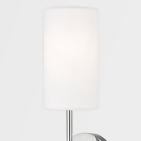 Hudson Valley Lighting Olivia 1 Light Wall Sconce in Polished Nickel