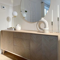 Gallery Interiors Milano 2 Door/ 3 Drawer Sideboard