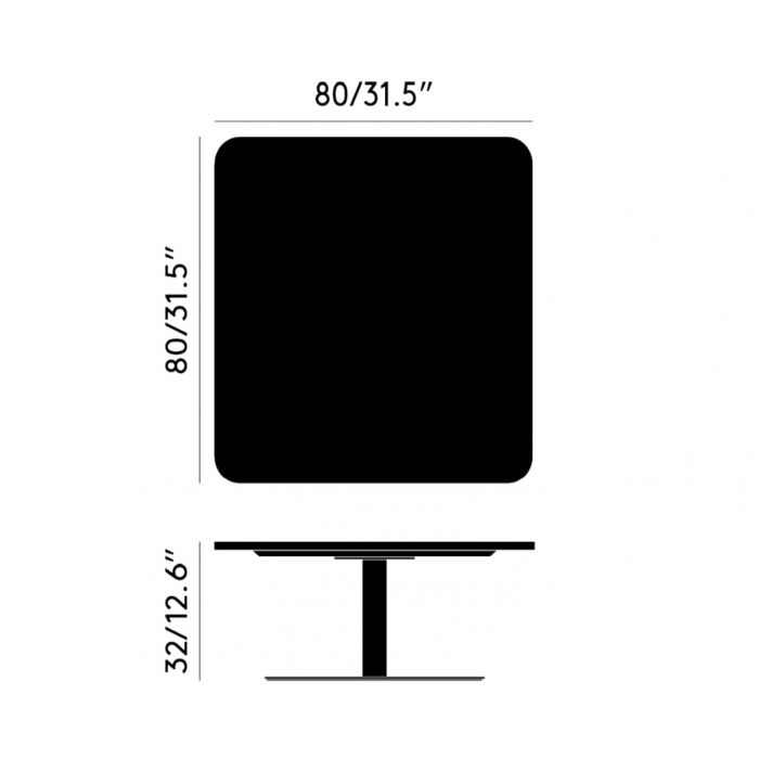 Flash Table Square - Black Tom Dixon 7