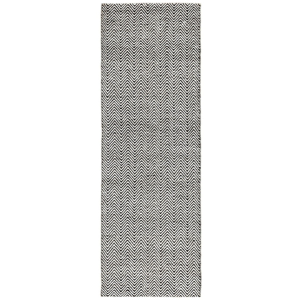 Ives Hand Woven Rug - Black & White Asiatic Carpets 6