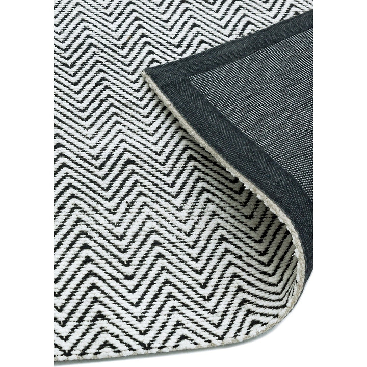Ives Hand Woven Rug - Black & White Asiatic Carpets 4