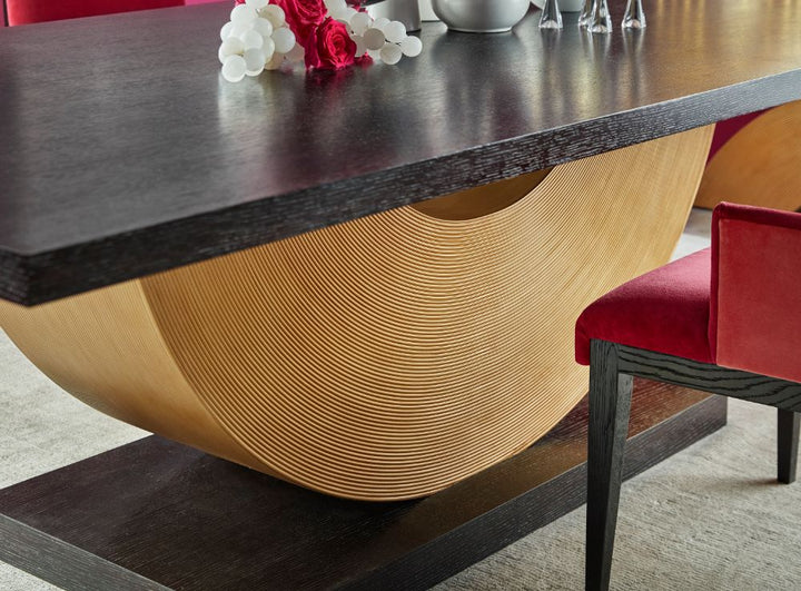 Reed Rectangular Dining Table Theodore Alexander 2
