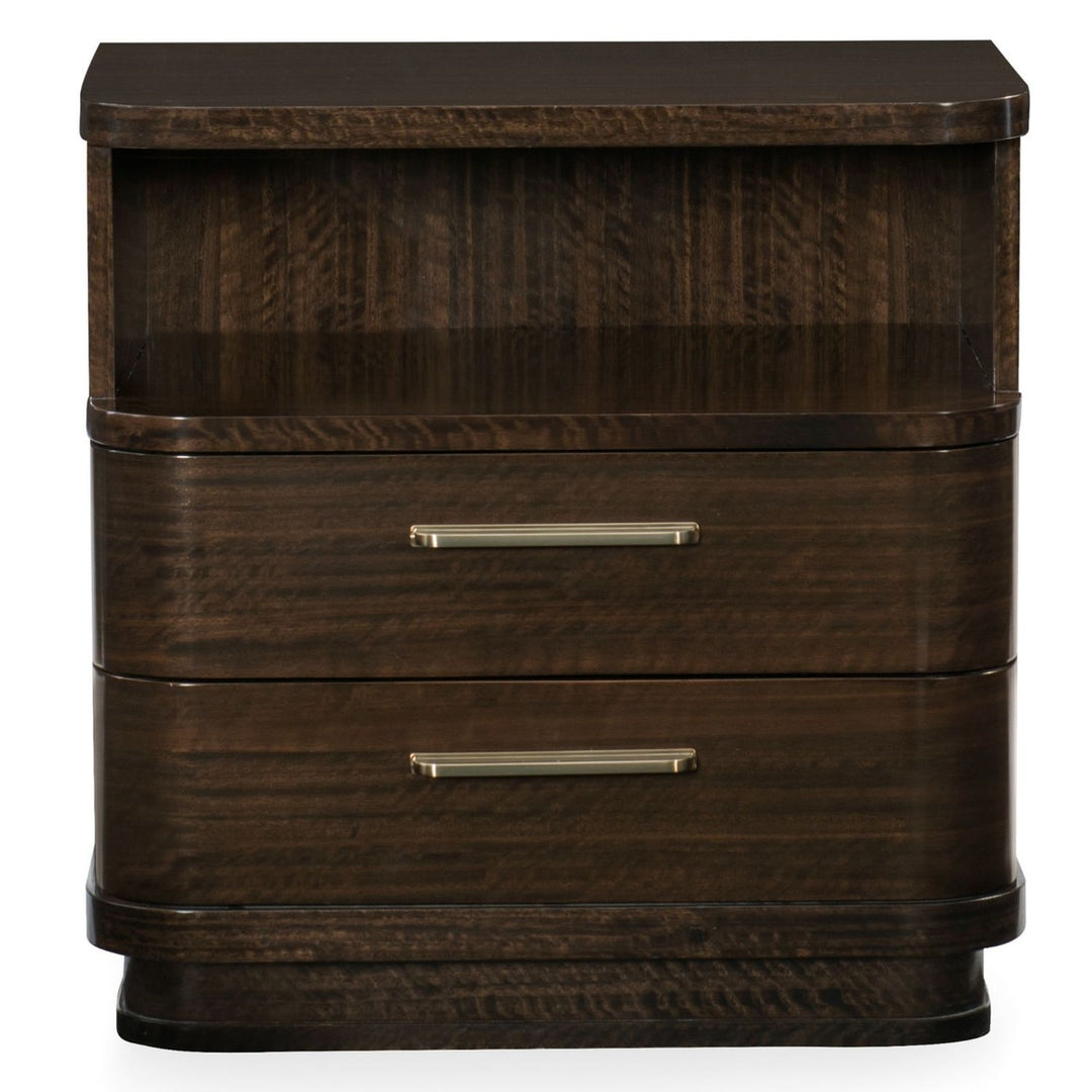 Modern Streamline Bedside Table Caracole 1