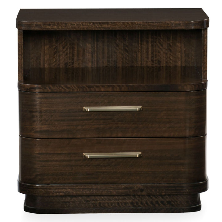 Modern Streamline Bedside Table Caracole 1