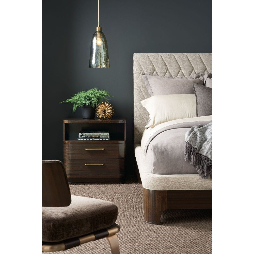 Modern Streamline Bedside Table Caracole 2