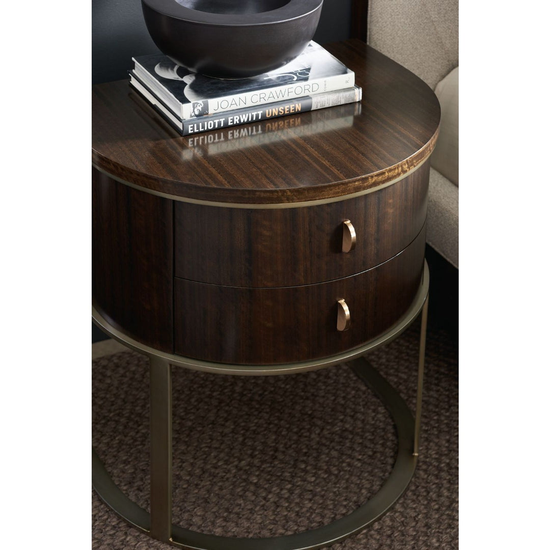 Modern Streamline Moderne Bedside Table Caracole 4