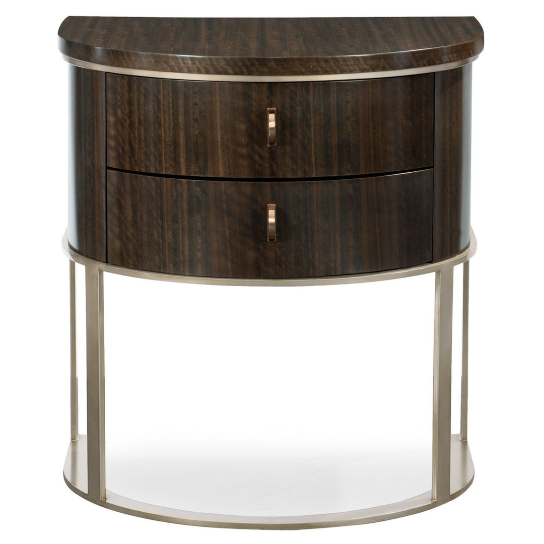 Modern Streamline Moderne Bedside Table Caracole 1