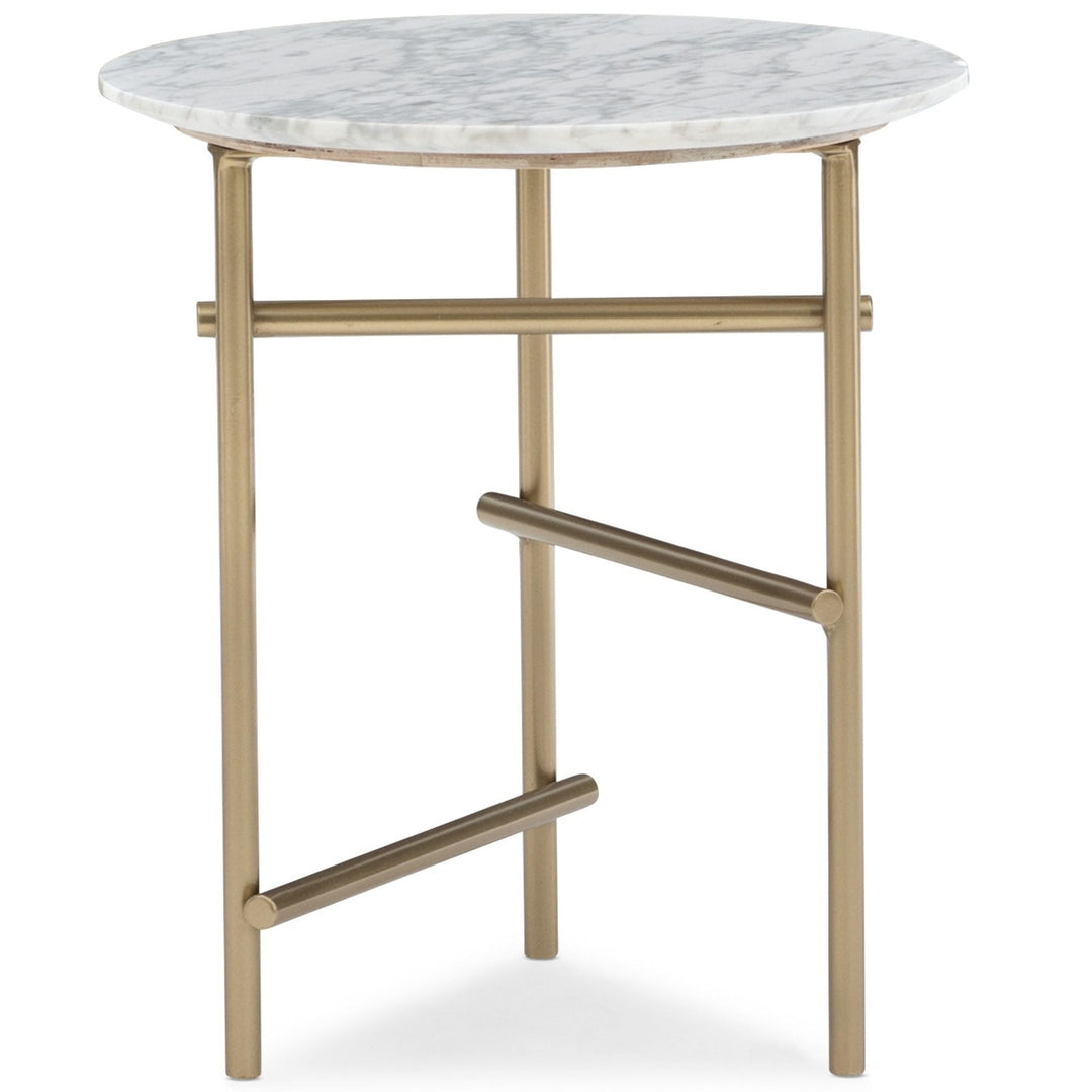 Modern Edge Concentric Accent Table Caracole 6