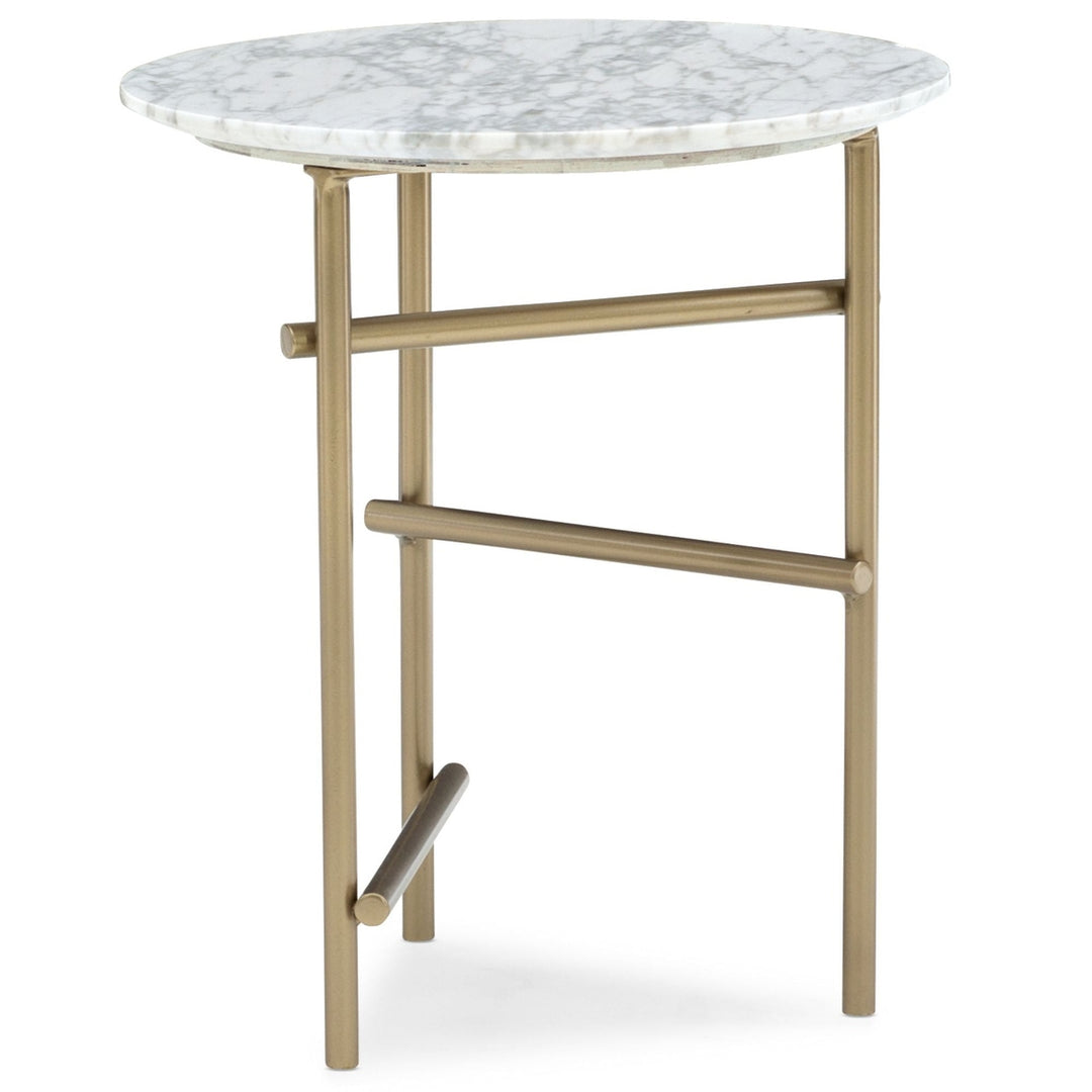 Modern Edge Concentric Accent Table Caracole 1