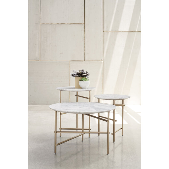 Modern Edge Concentric Side Table Caracole 2