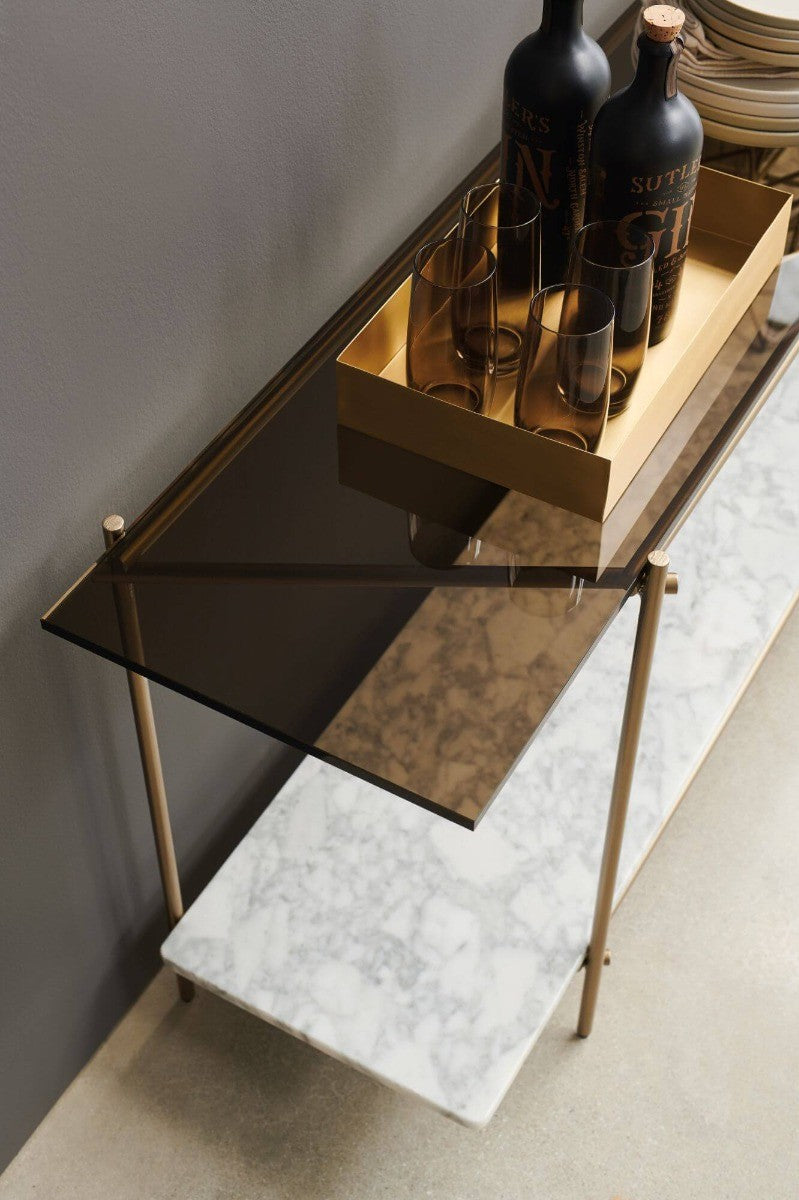 Caracole Modern Edge Concentric Console Table