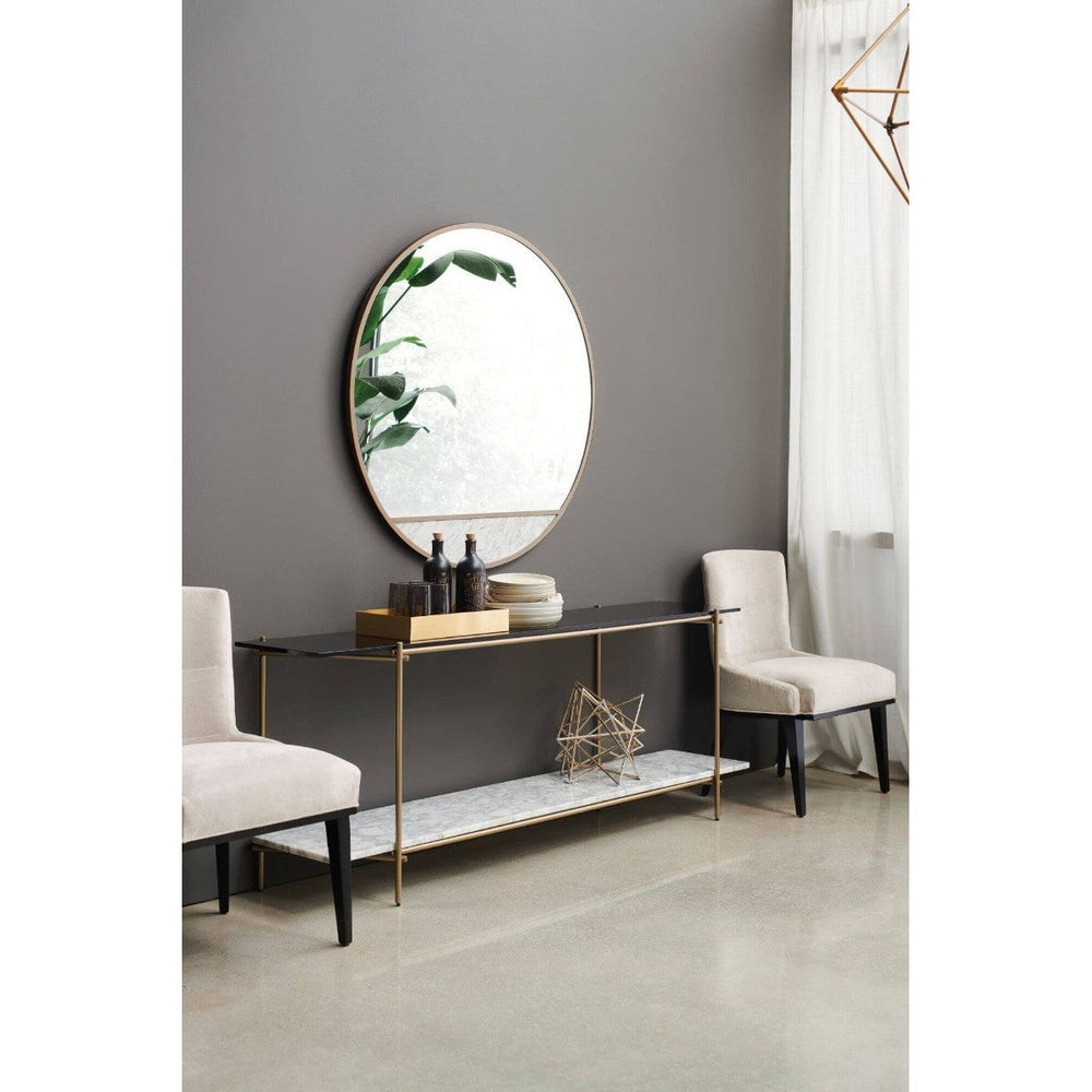 Modern Edge Concentric Console Table Caracole 2