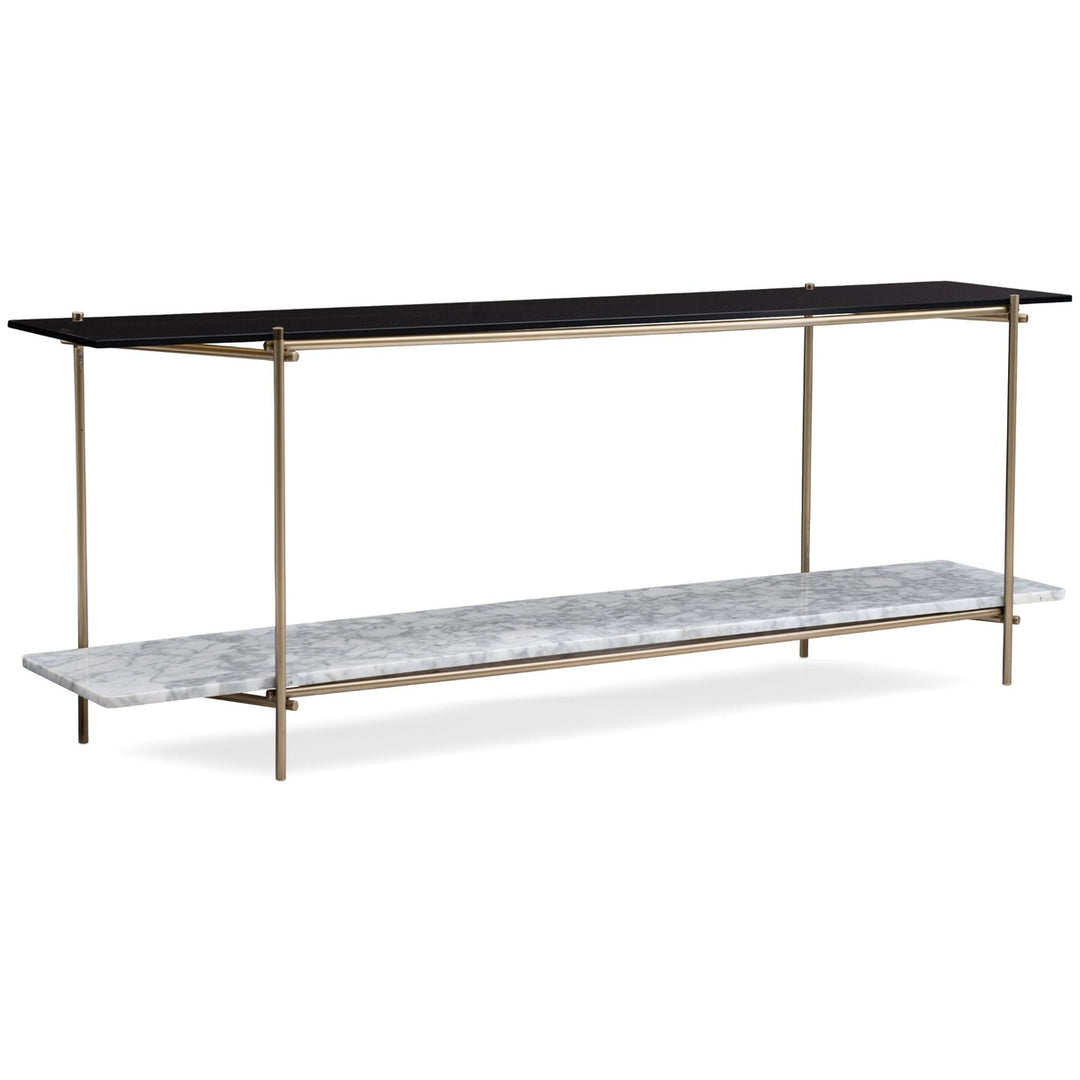Modern Edge Concentric Console Table Caracole 5