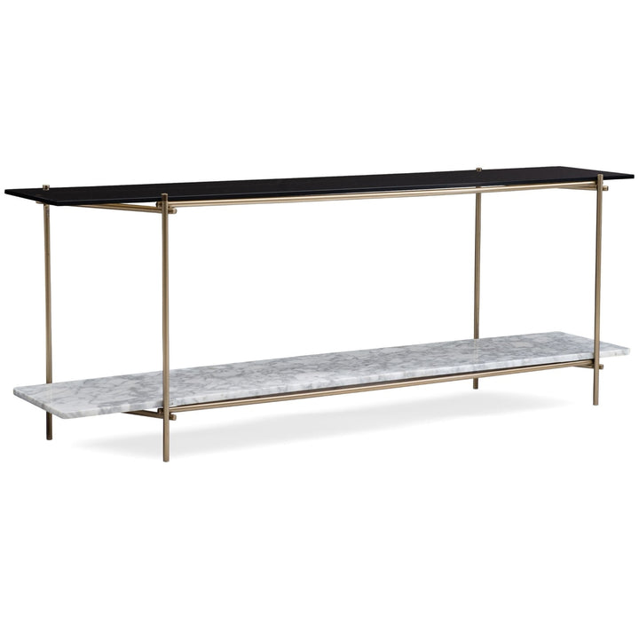 Modern Edge Concentric Console Table Caracole 5
