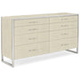 Caracole Modern Remix Double Dresser In Pearl